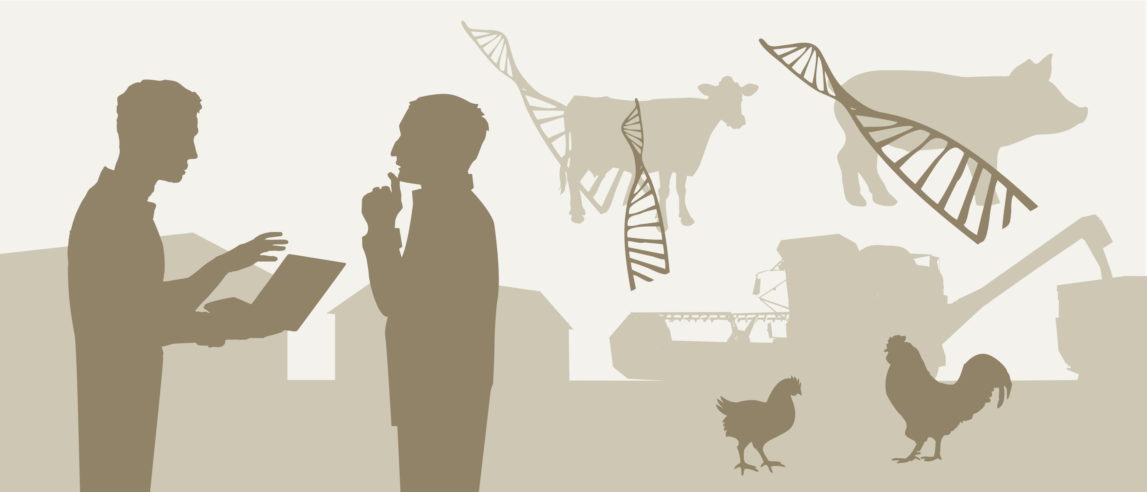 Motiv Mann Gespräch Laptop Tiere