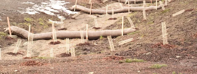 Erosionsschutz für frisch gepflanzte Setzlinge